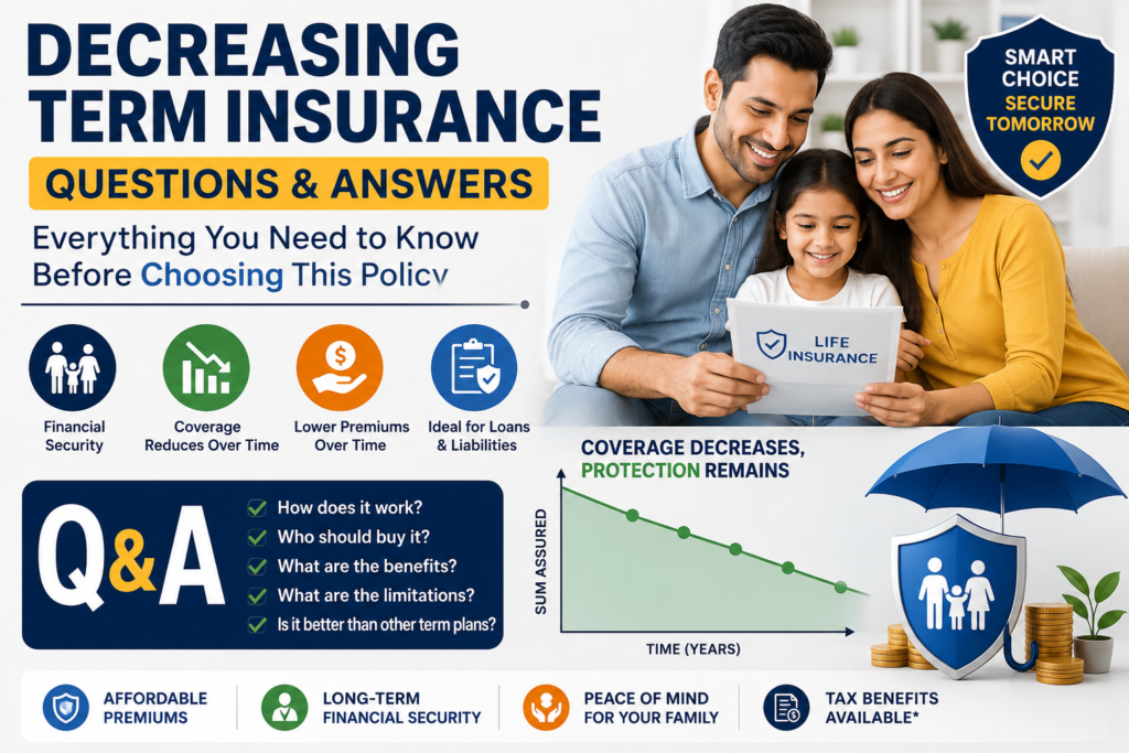 Decreasing Term Insurance Questions & Answers: Everything You Need to Know Before Choosing This Policy 1000056349